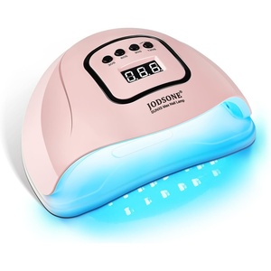 image:imageJODSONE U V LED Nail Lamp Blue Gel Polish Nail Dryer with Smart Auto Sensor 4 Timing Modes Fast Curing for Home DIYPink