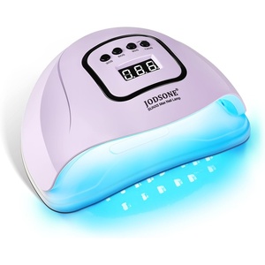image:imageJODSONE U V LED Nail Lamp Blue Gel Polish Nail Dryer with Smart Auto Sensor 4 Timing Modes Fast Curing for Home DIYPurple