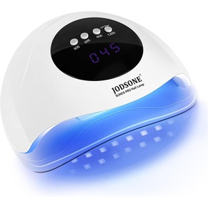 image:imageJODSONE U V LED Nail Lamp Blue Gel Polish Nail Dryer with Smart Auto Sensor 4 Timing Modes Fast Curing for Home DIYWhite