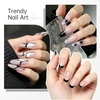image:imageJODSONE White Nail Art Gel Liner 18ml UV Gel Polish Thin Brush  Classic White Color Nail Art Polish UVLED Cure Required BuiltIn Thin Brush for DIY Manicure At HomeLMK01