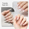 image:imageJODSONE White Nail Art Gel Liner 18ml UV Gel Polish Thin Brush  Classic White Color Nail Art Polish UVLED Cure Required BuiltIn Thin Brush for DIY Manicure At HomeLMK02