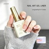 image:imageJODSONE White Nail Art Gel Liner 18ml UV Gel Polish Thin Brush  Classic White Color Nail Art Polish UVLED Cure Required BuiltIn Thin Brush for DIY Manicure At HomeLMK02