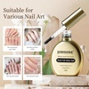 image:imageJODSONE Nail Foil Glue 165ml Hemafree Foil Transfer Gel High Adhesion  Clear Gel Easy Application Helps Transfer Fine Pattern Details Pairs With Compatible Nail Foils DIY And Salon UseA2