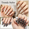 image:imageJODSONE Nail Foil Glue 165ml Hemafree Foil Transfer Gel High Adhesion  Clear Gel Easy Application Helps Transfer Fine Pattern Details Pairs With Compatible Nail Foils DIY And Salon UseA1