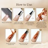 image:imageJODSONE Nail Foil Glue 165ml Hemafree Foil Transfer Gel High Adhesion  Clear Gel Easy Application Helps Transfer Fine Pattern Details Pairs With Compatible Nail Foils DIY And Salon UseA3