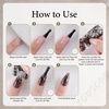 image:imageJODSONE Nail Foil Glue 165ml Hemafree Foil Transfer Gel High Adhesion  Clear Gel Easy Application Helps Transfer Fine Pattern Details Pairs With Compatible Nail Foils DIY And Salon UseA1