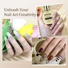 image:imageJODSONE Nail Foil Glue 165ml Hemafree Foil Transfer Gel High Adhesion  Clear Gel Easy Application Helps Transfer Fine Pattern Details Pairs With Compatible Nail Foils DIY And Salon UseA3