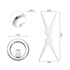 image:imageJODSONE Ring Cat Eye Magnet for Nails Strong Hollow Circle Magnet for Black Hole amp Halo Effects Precision Tool for Cat Eye Gel Polish DIY Salon UseM01