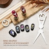 image:imageJODSONE Ring Cat Eye Magnet for Nails Strong Hollow Circle Magnet for Black Hole amp Halo Effects Precision Tool for Cat Eye Gel Polish DIY Salon UseM01
