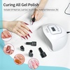 image:imageJODSONE U V LED Nail Lamp Blue Gel Polish Nail Dryer with Smart Auto Sensor 4 Timing Modes Fast Curing Suitable for Home and SalonM50001
