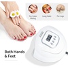 image:imageJODSONE U V LED Nail Lamp Blue Gel Polish Nail Dryer with Smart Auto Sensor 4 Timing Modes Fast Curing Suitable for Home and SalonM50001