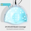 image:imageJODSONE U V LED Nail Lamp Blue Gel Polish Nail Dryer with Smart Auto Sensor 4 Timing Modes Fast Curing Suitable for Home and SalonM50002