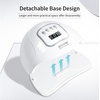 image:imageJODSONE U V LED Nail Lamp Blue Gel Polish Nail Dryer with Smart Auto Sensor 4 Timing Modes Fast Curing Suitable for Home and SalonM50002