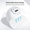 image:imageJODSONE U V LED Nail Lamp Blue Gel Polish Nail Dryer with Smart Auto Sensor 4 Timing Modes Fast Curing Suitable for Home and SalonM50003