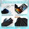 image:imageJODSONE U V LED Nail Lamp Blue Gel Polish Nail Dryer with Smart Auto Sensor 4 Timing Modes Fast Curing Suitable for Home and SalonM50003