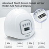 image:imageJODSONE U V LED Nail Lamp Blue Gel Polish Nail Dryer with Smart Auto Sensor 4 Timing Modes Fast Curing Suitable for Home and SalonM50003