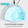 image:imageJODSONE U V LED Nail Lamp Blue Gel Polish Nail Dryer with Smart Auto Sensor 4 Timing Modes Fast Curing Suitable for Home and SalonM50003