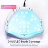 image:imageJODSONE U V LED Nail Lamp Blue Gel Polish Nail Dryer with Smart Auto Sensor 4 Timing Modes Fast Curing Suitable for Home and SalonM50004
