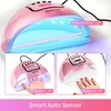 image:imageJODSONE U V LED Nail Lamp Blue Gel Polish Nail Dryer with Smart Auto Sensor 4 Timing Modes Fast Curing Suitable for Home and SalonM50004
