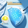 image:imageJODSONE U V LED Nail Lamp Blue Gel Polish Nail Dryer with Smart Auto Sensor 4 Timing Modes Fast Curing Suitable for Home and SalonM50005