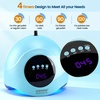 image:imageJODSONE U V LED Nail Lamp Blue Gel Polish Nail Dryer with Smart Auto Sensor 4 Timing Modes Fast Curing Suitable for Home and SalonM50005