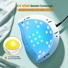 image:imageJODSONE U V LED Nail Lamp Blue Gel Polish Nail Dryer with Smart Auto Sensor 4 Timing Modes Fast Curing Suitable for Home and SalonM50006