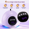 image:imageJODSONE U V LED Nail Lamp Blue Gel Polish Nail Dryer with Smart Auto Sensor 4 Timing Modes Fast Curing Suitable for Home and SalonM50007