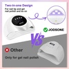 image:imageJODSONE U V LED Nail Lamp Blue Gel Polish Nail Dryer with Smart Auto Sensor 4 Timing Modes Fast Curing Suitable for Home and SalonM50008