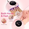 image:imageJODSONE U V LED Nail Lamp Blue Gel Polish Nail Dryer with Smart Auto Sensor 4 Timing Modes Fast Curing Suitable for Home and SalonM50009