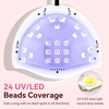 image:imageJODSONE U V LED Nail Lamp Blue Gel Polish Nail Dryer with Smart Auto Sensor 4 Timing Modes Fast Curing Suitable for Home and SalonM50009