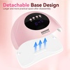 image:imageJODSONE U V LED Nail Lamp Blue Gel Polish Nail Dryer with Smart Auto Sensor 4 Timing Modes Fast Curing Suitable for Home and SalonM50009