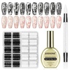 image:imageJODSONE Nail Foil Glue 165ml Hemafree Foil Transfer Gel High Adhesion  Clear Gel Easy Application Helps Transfer Fine Pattern Details Pairs With Compatible Nail Foils DIY And Salon UseA1