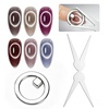 image:imageJODSONE Ring Cat Eye Magnet for Nails Strong Hollow Circle Magnet for Black Hole amp Halo Effects Precision Tool for Cat Eye Gel Polish DIY Salon UseM01