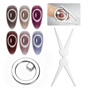 image:imageJODSONE Ring Cat Eye Magnet for Nails Strong Hollow Circle Magnet for Black Hole amp Halo Effects Precision Tool for Cat Eye Gel Polish DIY Salon UseM01