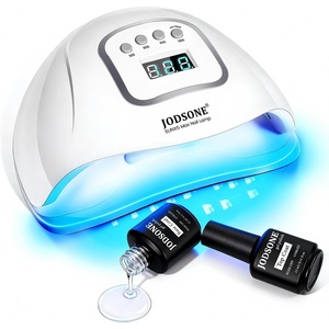 image:imageJODSONE U V LED Nail Lamp Blue Gel Polish Nail Dryer with Smart Auto Sensor 4 Timing Modes Fast Curing Suitable for Home and SalonM50002