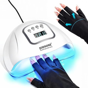 image:imageJODSONE U V LED Nail Lamp Blue Gel Polish Nail Dryer with Smart Auto Sensor 4 Timing Modes Fast Curing Suitable for Home and SalonM50003