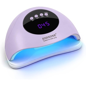 image:imageJODSONE U V LED Nail Lamp Blue Gel Polish Nail Dryer with Smart Auto Sensor 4 Timing Modes Fast Curing Suitable for Home and SalonM50007