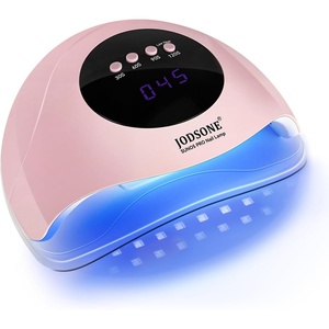 image:imageJODSONE U V LED Nail Lamp Blue Gel Polish Nail Dryer with Smart Auto Sensor 4 Timing Modes Fast Curing Suitable for Home and SalonM50009