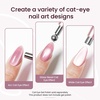 image:imageJODSONE Cat Eye Magnet Set for Nails3in1 Cylinder Cat Eye Magnet with Ball Magnets Magnetic Nail Art Pen French amp Black Hole Metal Nail Art Guides for Cat Eye Gel PolishRoseGold