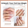 image:imageJODSONE Cat Eye Magnet Set for Nails3in1 Cylinder Cat Eye Magnet with Ball Magnets Magnetic Nail Art Pen French amp Black Hole Metal Nail Art Guides for Cat Eye Gel PolishBrown