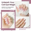 image:imageJODSONE Cat Eye Magnet Set for Nails3in1 Cylinder Cat Eye Magnet with Ball Magnets Magnetic Nail Art Pen French amp Black Hole Metal Nail Art Guides for Cat Eye Gel PolishRoseGold