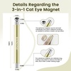 image:imageJODSONE Cat Eye Magnet Set for Nails3in1 Cylinder Cat Eye Magnet with Ball Magnets Magnetic Nail Art Pen French amp Black Hole Metal Nail Art Guides for Cat Eye Gel PolishMetal