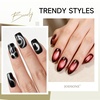 image:imageJODSONE Cat Eye Magnet Set for Nails3in1 Cylinder Cat Eye Magnet with Ball Magnets Magnetic Nail Art Pen French amp Black Hole Metal Nail Art Guides for Cat Eye Gel PolishGold