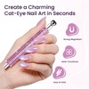 image:imageJODSONE Cat Eye Magnet Set for Nails3in1 Cylinder Cat Eye Magnet with Ball Magnets Magnetic Nail Art Pen French amp Black Hole Metal Nail Art Guides for Cat Eye Gel PolishRhinestone