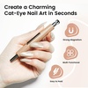 image:imageJODSONE Cat Eye Magnet Set for Nails3in1 Cylinder Cat Eye Magnet with Ball Magnets Magnetic Nail Art Pen French amp Black Hole Metal Nail Art Guides for Cat Eye Gel PolishBrown