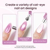 image:imageJODSONE Cat Eye Magnet Set for Nails3in1 Cylinder Cat Eye Magnet with Ball Magnets Magnetic Nail Art Pen French amp Black Hole Metal Nail Art Guides for Cat Eye Gel PolishRhinestone