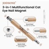 image:imageJODSONE Cat Eye Magnet Set for Nails3in1 Cylinder Cat Eye Magnet with Ball Magnets Magnetic Nail Art Pen French amp Black Hole Metal Nail Art Guides for Cat Eye Gel PolishBrown
