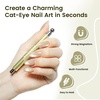 image:imageJODSONE Cat Eye Magnet Set for Nails3in1 Cylinder Cat Eye Magnet with Ball Magnets Magnetic Nail Art Pen French amp Black Hole Metal Nail Art Guides for Cat Eye Gel PolishMetal