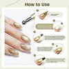 image:imageJODSONE Cat Eye Magnet Set for Nails3in1 Cylinder Cat Eye Magnet with Ball Magnets Magnetic Nail Art Pen French amp Black Hole Metal Nail Art Guides for Cat Eye Gel PolishMetal