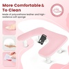 image:imageJODSONE UShaped Black Manicure Arm Rest for Nails Tech with Rotating 360BuiltIn Phone Holder and Adjustable Nail Arm Rest Detachable Manicure Hand Rest for Salon Design Includes Black Nail MatPinkWithout Mat